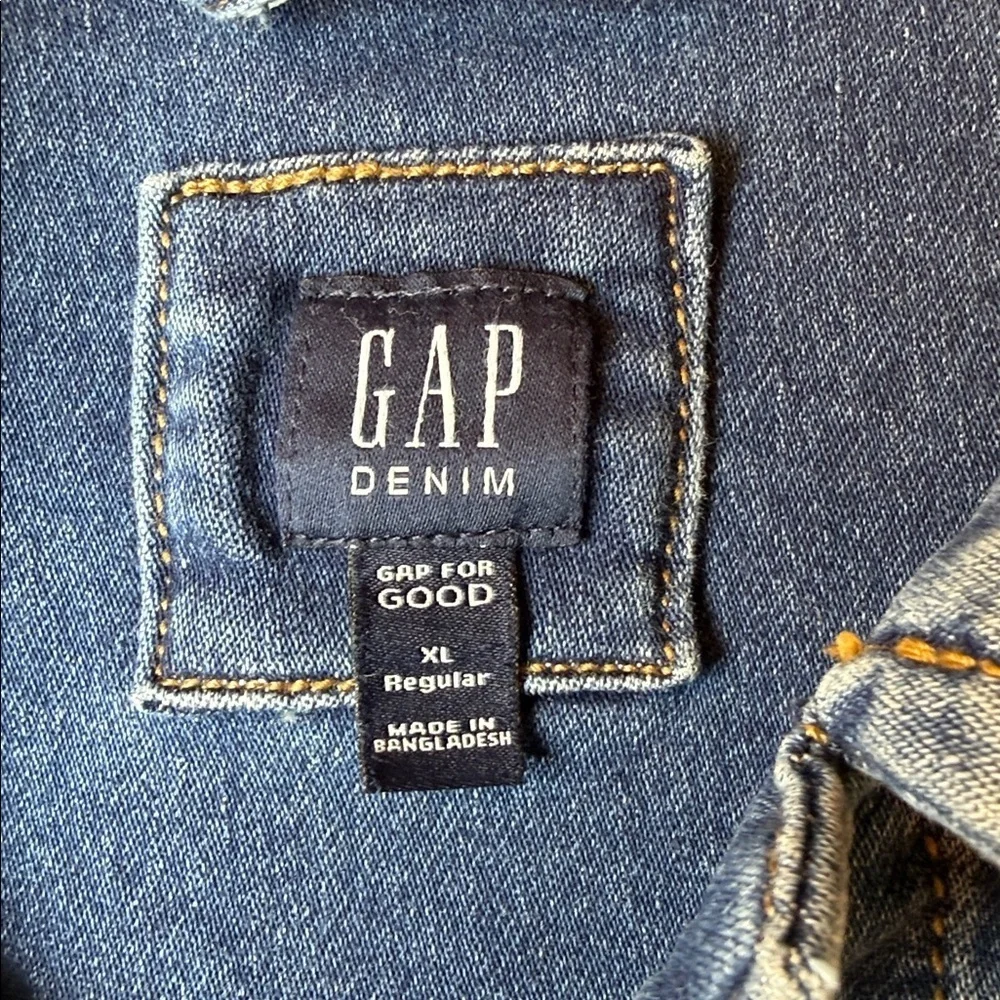 GAP Kids Girls Classic Denim Blue Jean Jacket Size X-Large